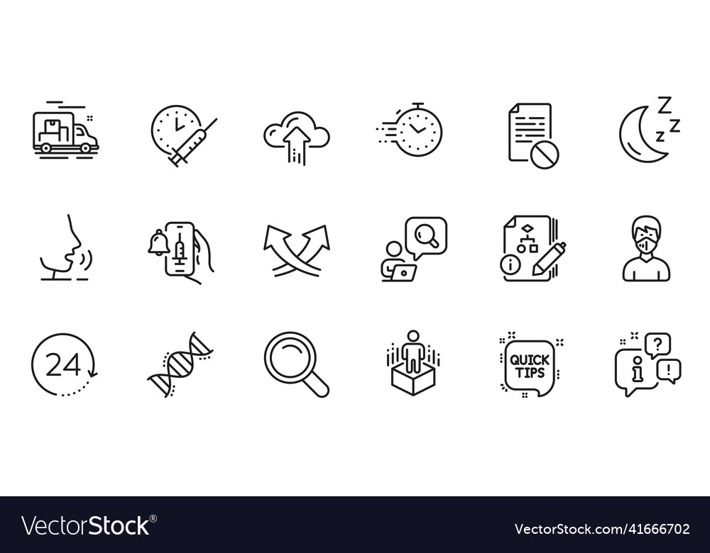 Outline set of quick tips wrong file Vector Image Outline set of quick tips wrong file