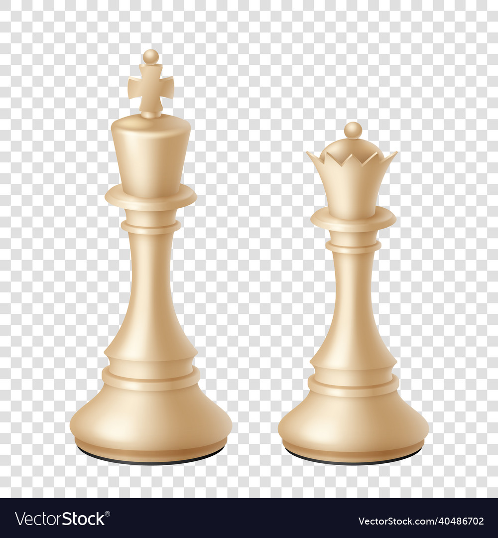 King and queen love chess Royalty Free Vector Image