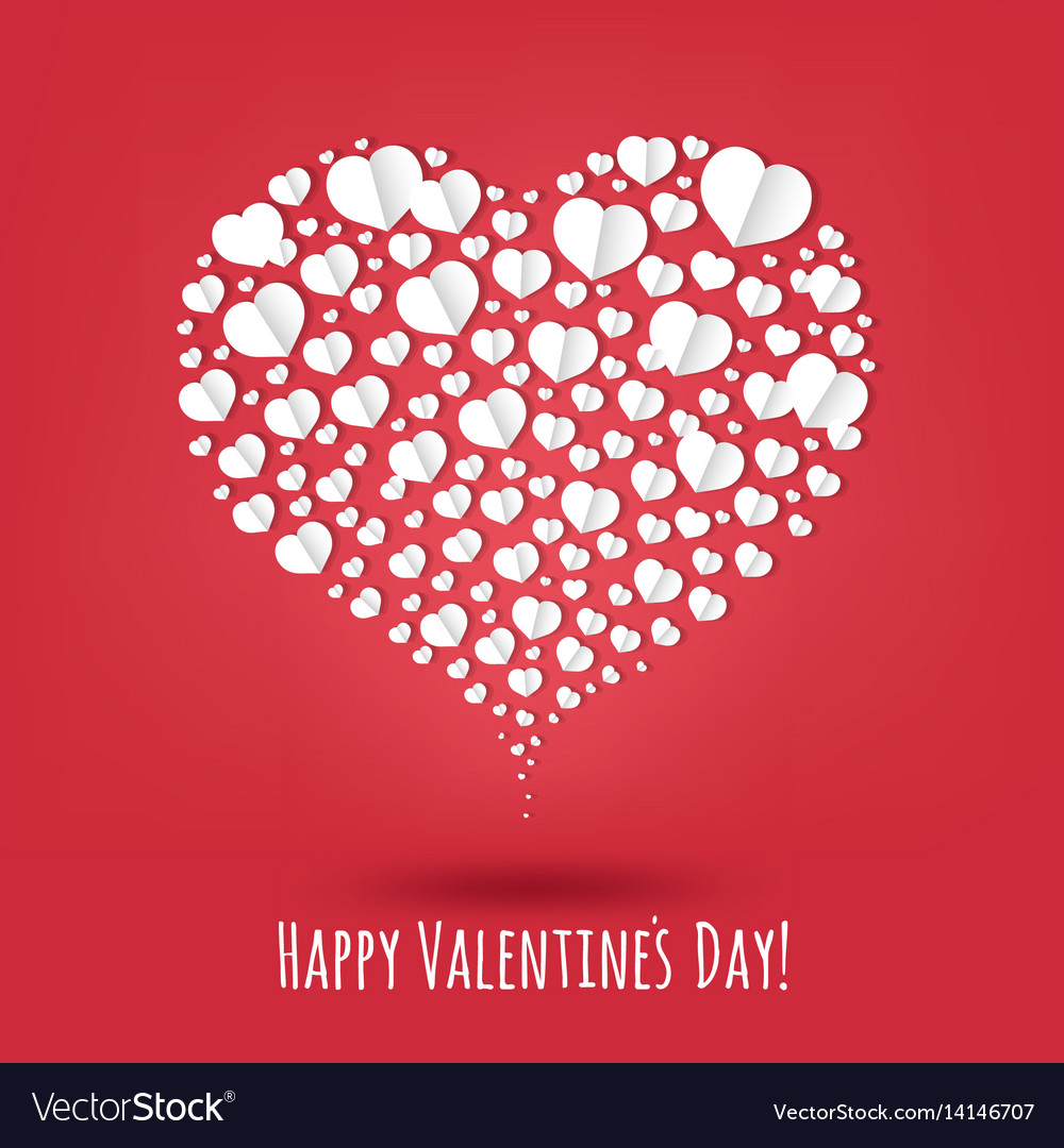 Happy Valentines Day Poster Royalty Free Vector Image