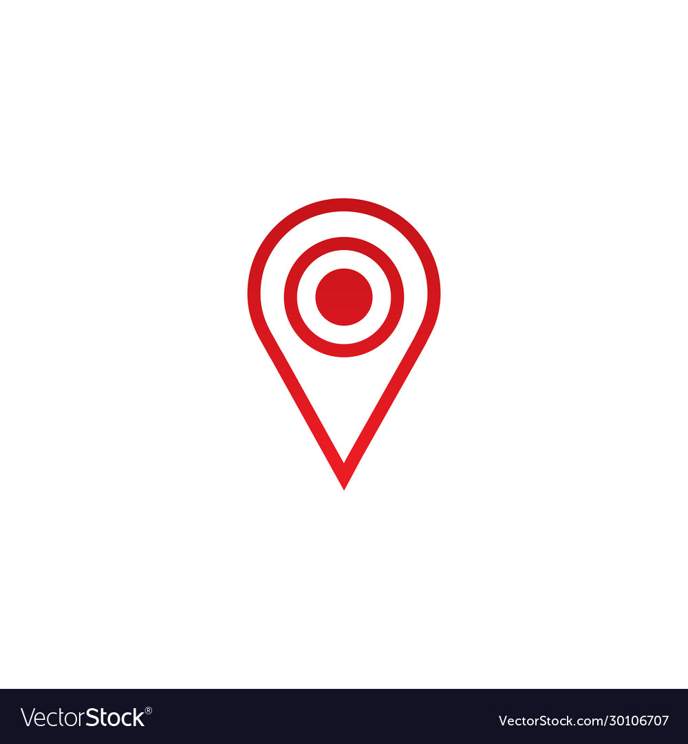 Location pointer icon logo design template