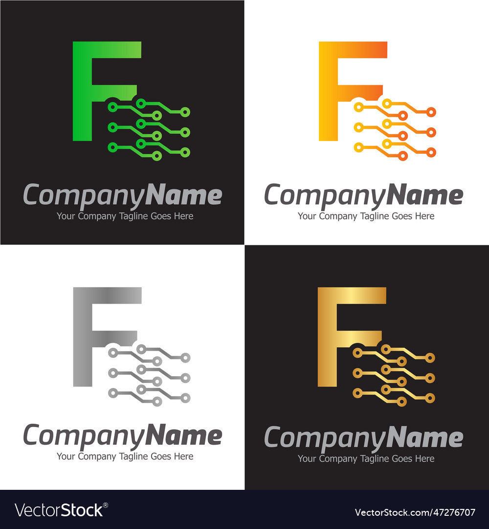 Programming code and technology logo template