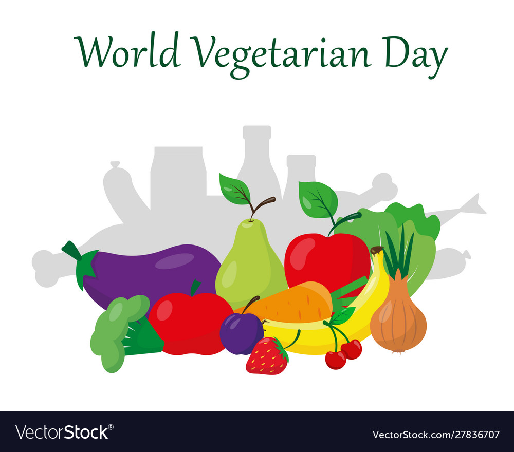 World vegetarian day concept