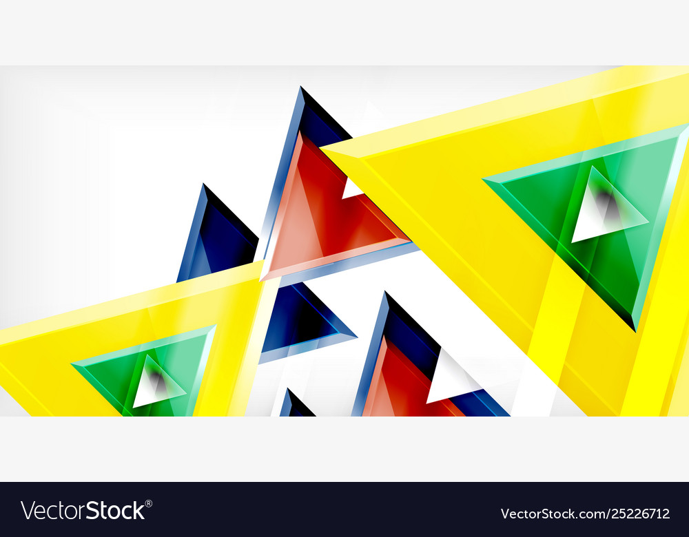 3d triangular minimal abstract background Vector Image 3d triangular minimal abstract background