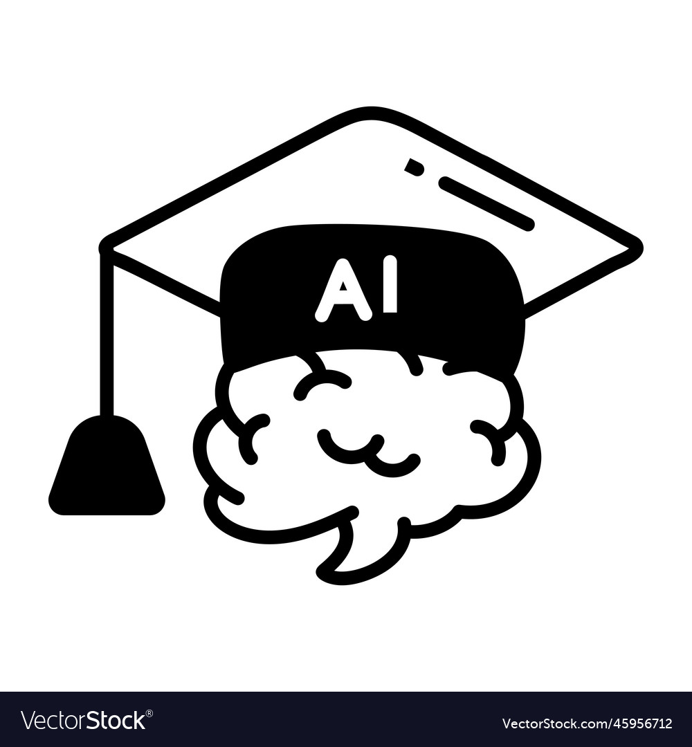 Ai education Royalty Free Vector Image - VectorStock
