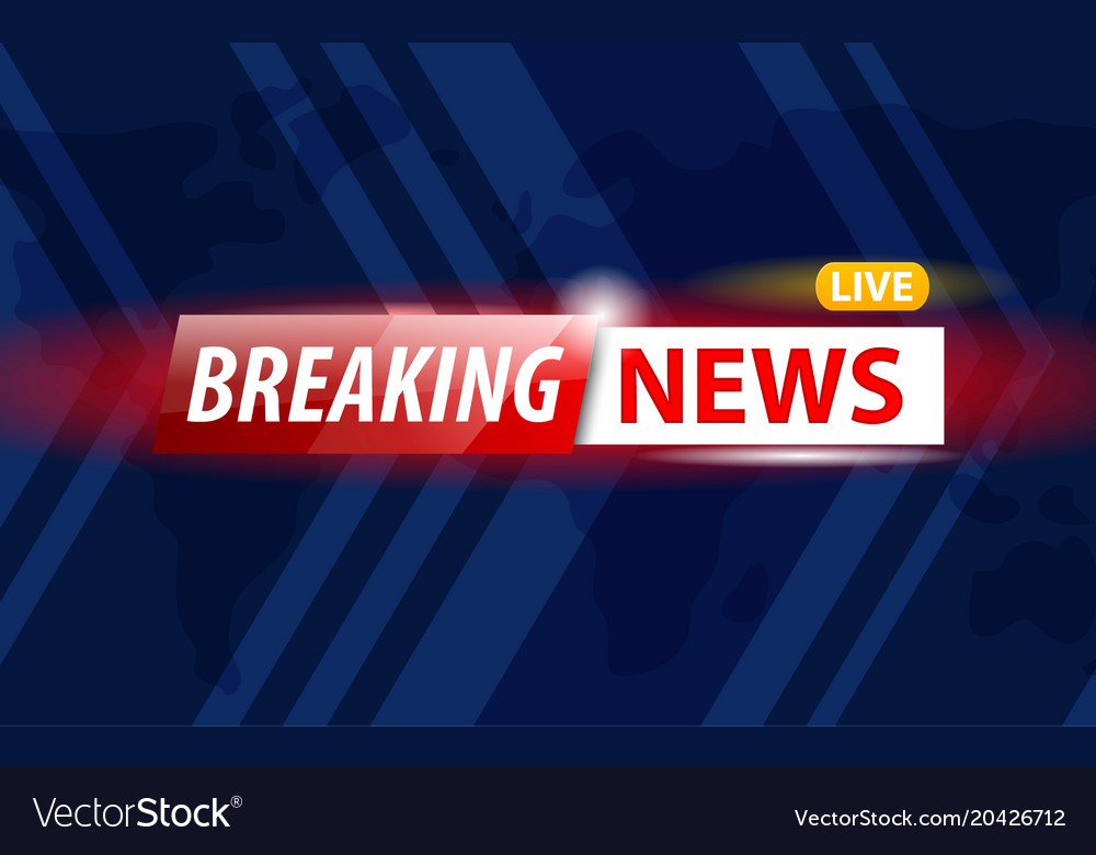 Banner breaking news Royalty Free Vector Image