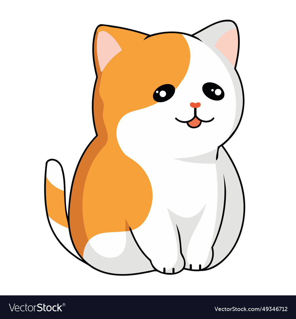 Cat mascot domestic Royalty Free Vector Image - VectorStock