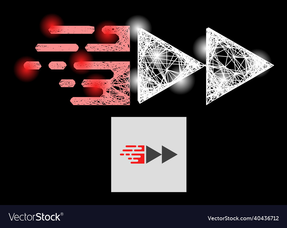 Flare linear mesh move with lightspots vector image Flare linear mesh move with lightspots