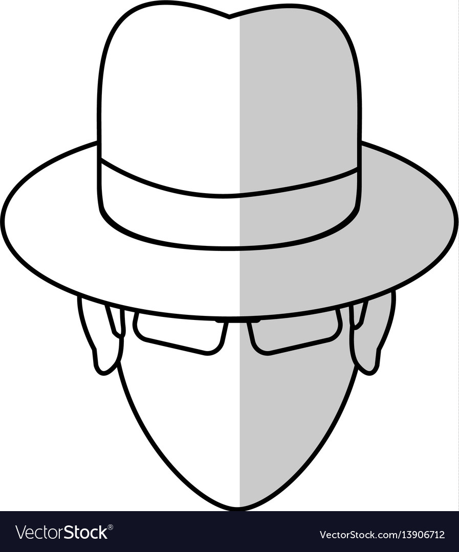 Hacker man icon