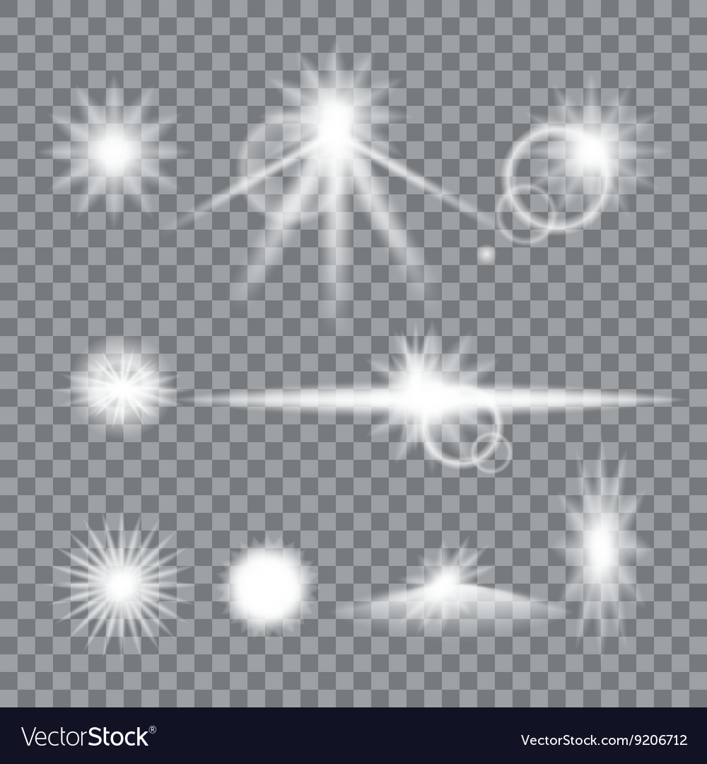 Lens flare set with transparent easy replace