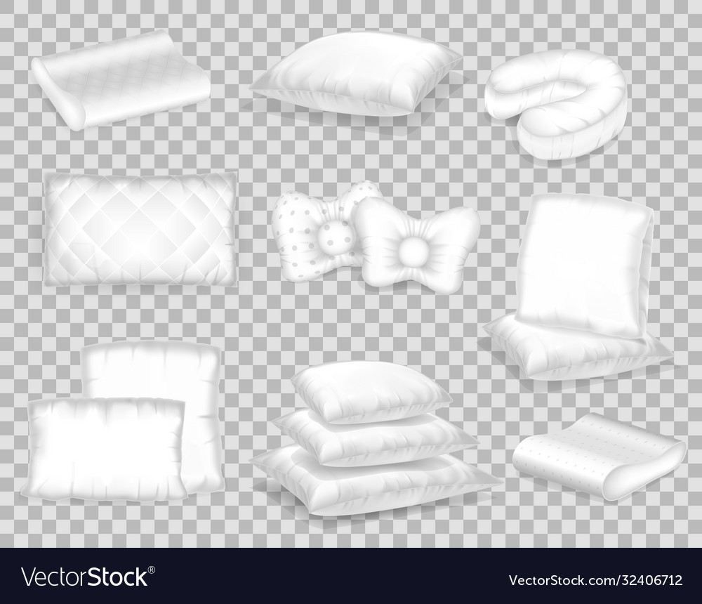 Set realistic patterns templates white vector image Set realistic patterns templates white