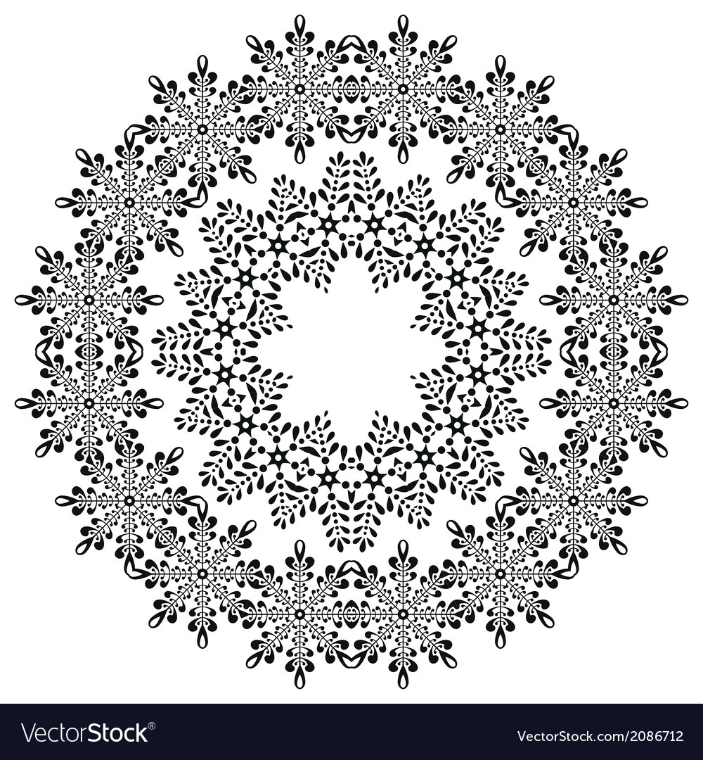 Snowflake Contours Pattern
