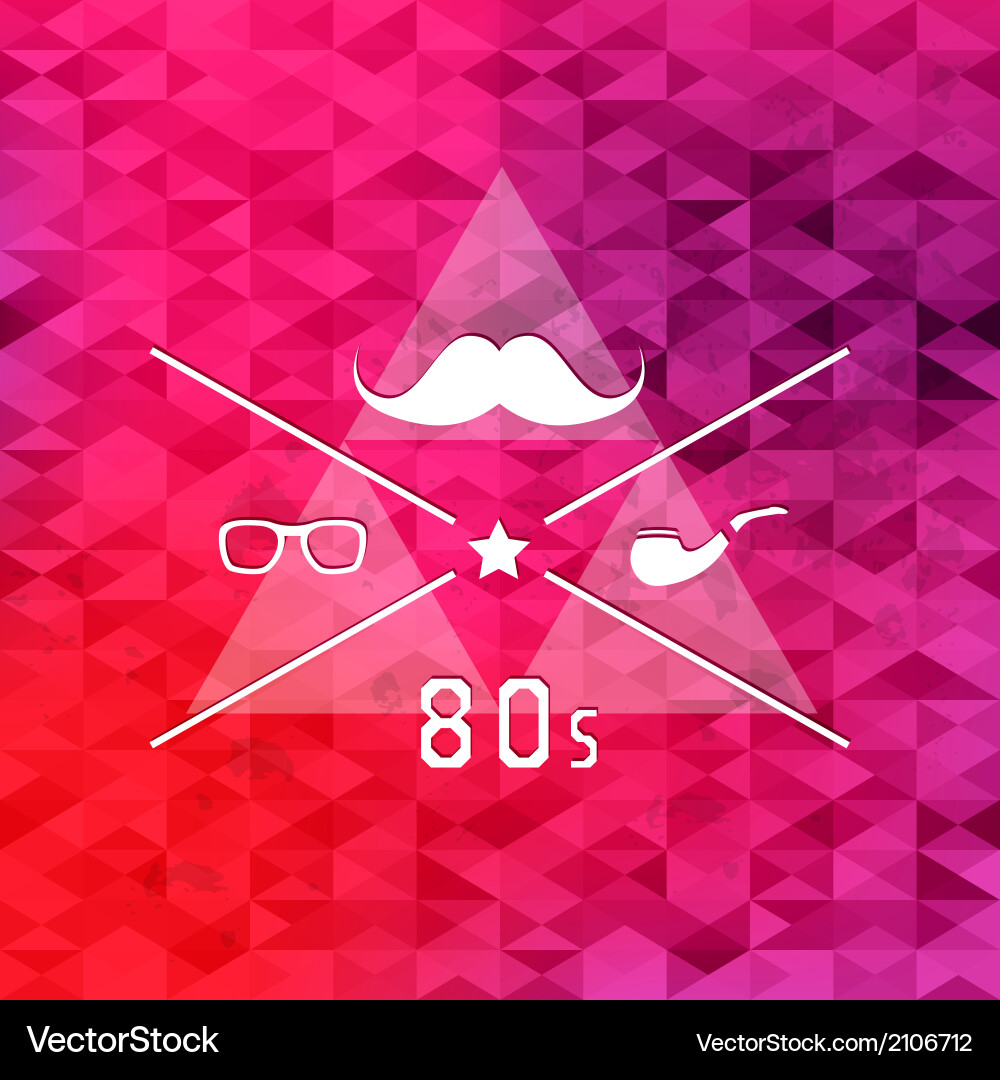Triangle retro hipster background Royalty Free Vector Image