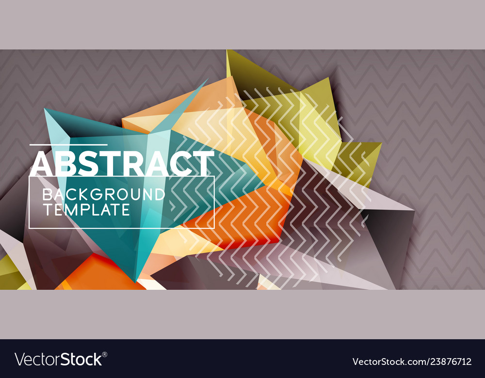 Triangular low poly background design Vector Image Triangular low poly background design