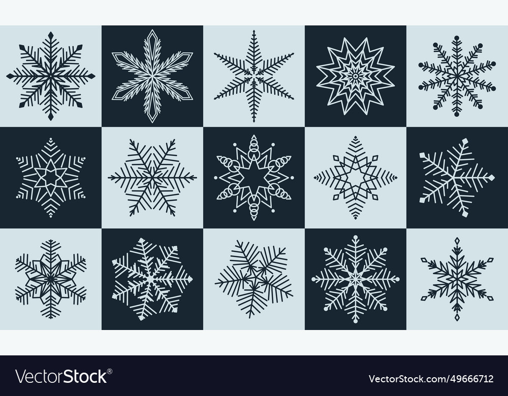 Winter snowflake in modern