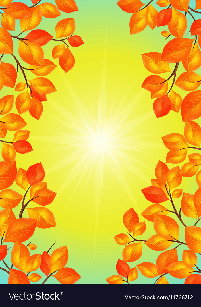 Yellow leaves frame