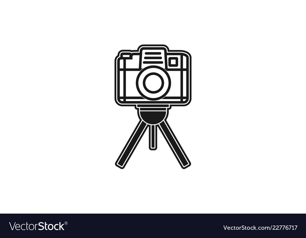 Camera Icon Logo Designs Inspiration Isolated Vector Image