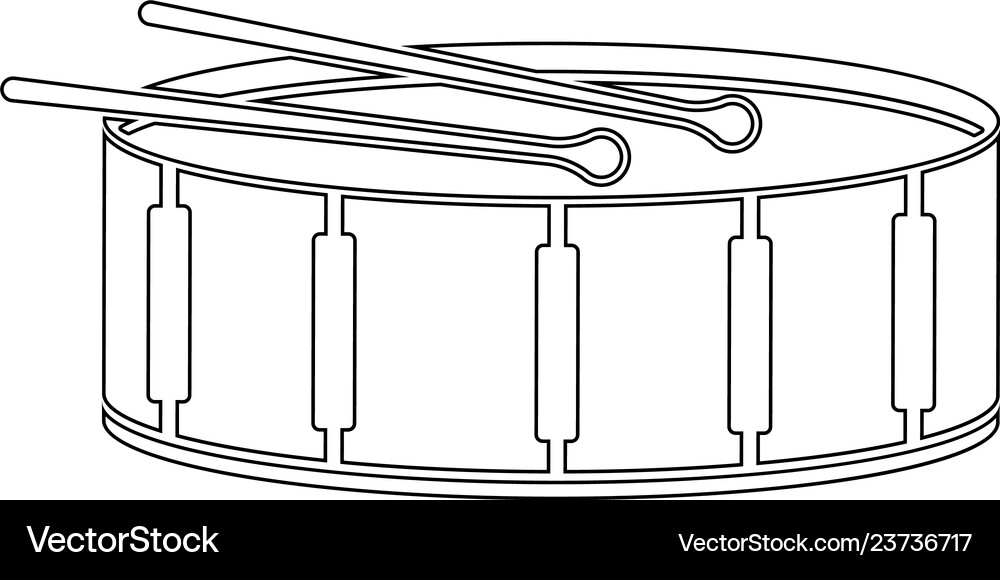 Drum flat icon Royalty Free Vector Image - VectorStock