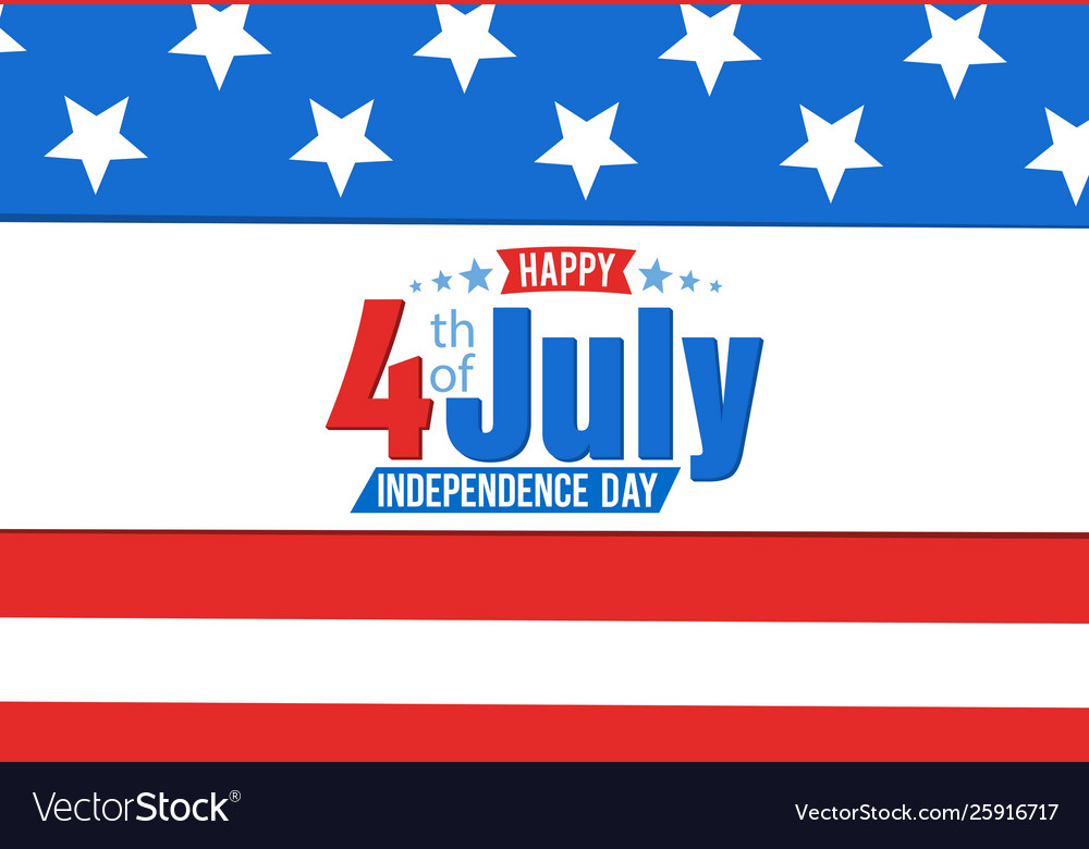 Happy independence day Royalty Free Vector Image