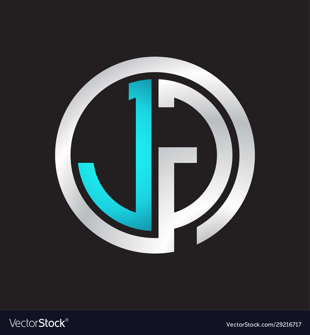 Jg initial logo linked circle monogram Vector Image Jg initial logo linked circle monogram