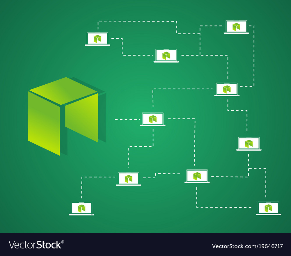Neo blockchain bitcoin background style