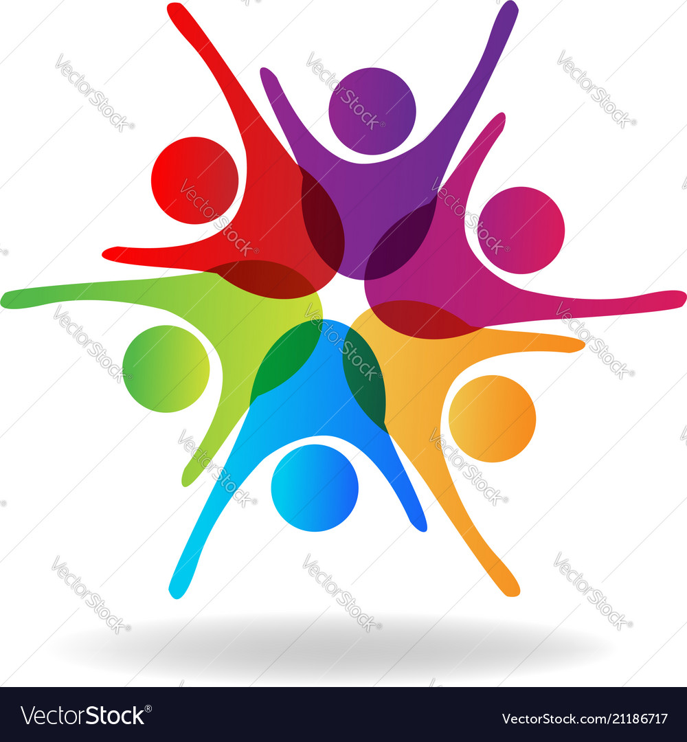 Teamwork celebration people Royalty Free Vector Image