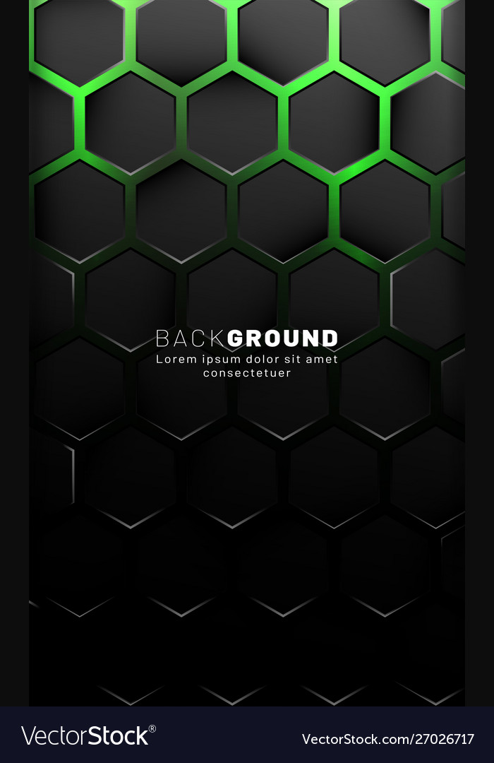 Vertical hexagon background gradient color light Vector Image Vertical hexagon background gradient color light