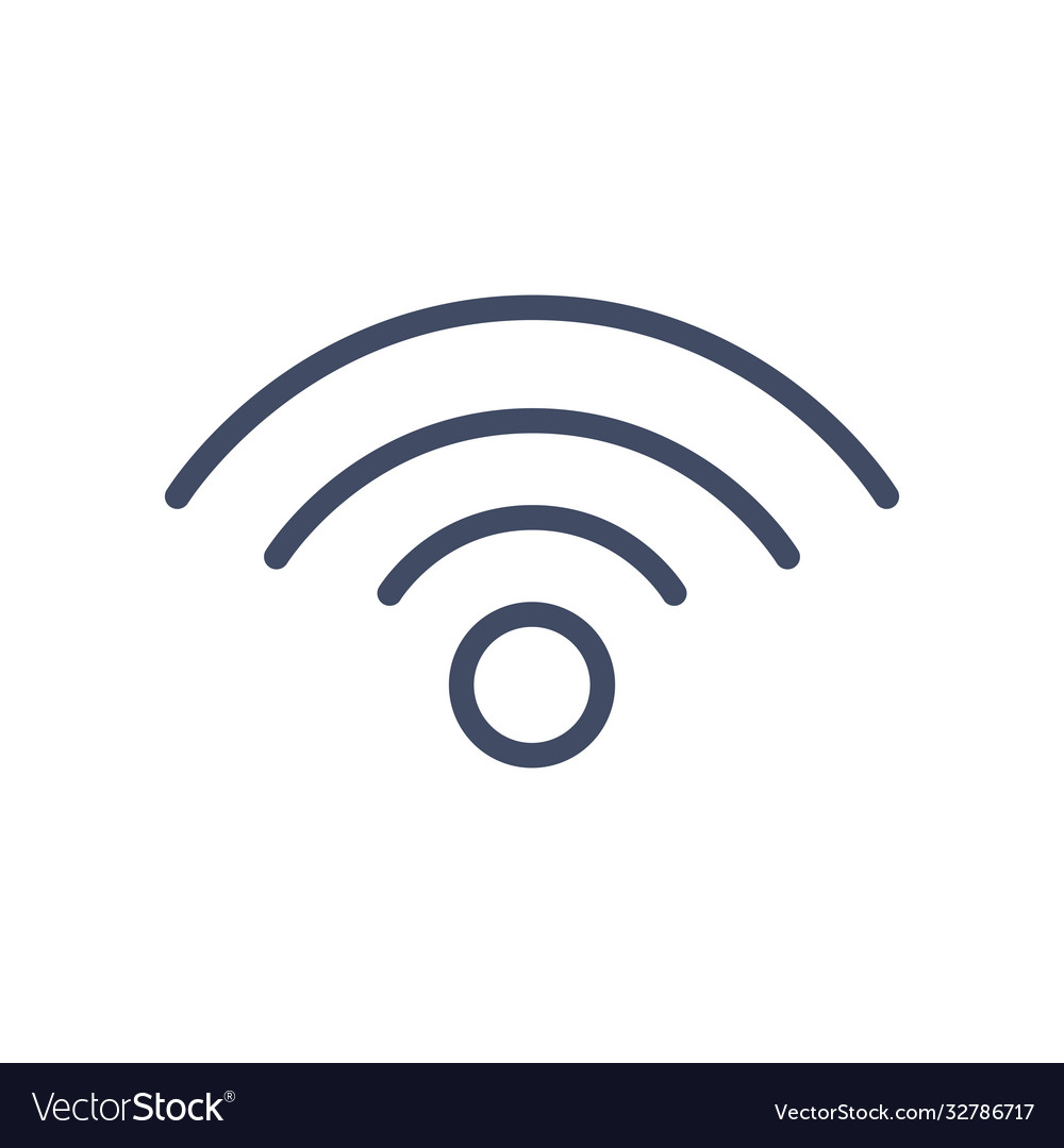 Wifi signal line style icon design