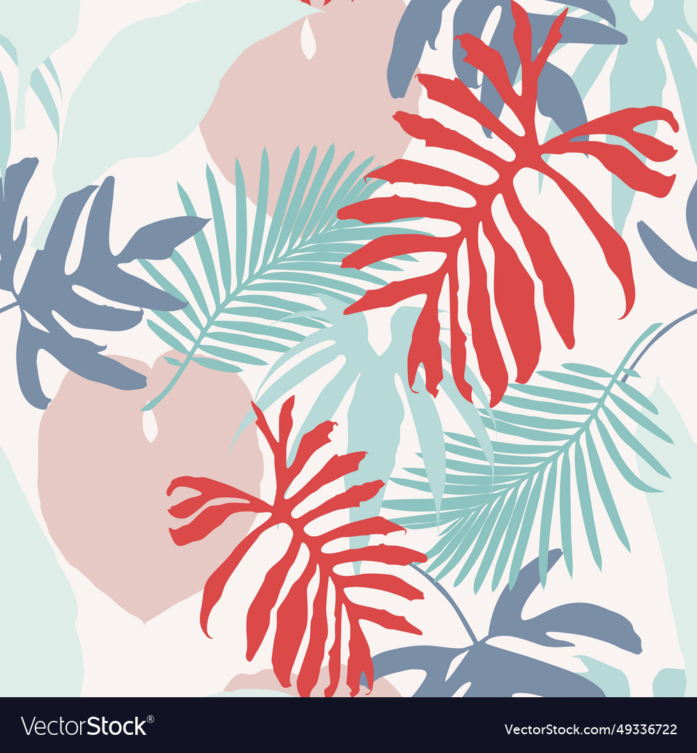 Abstract seamless tropical pattern