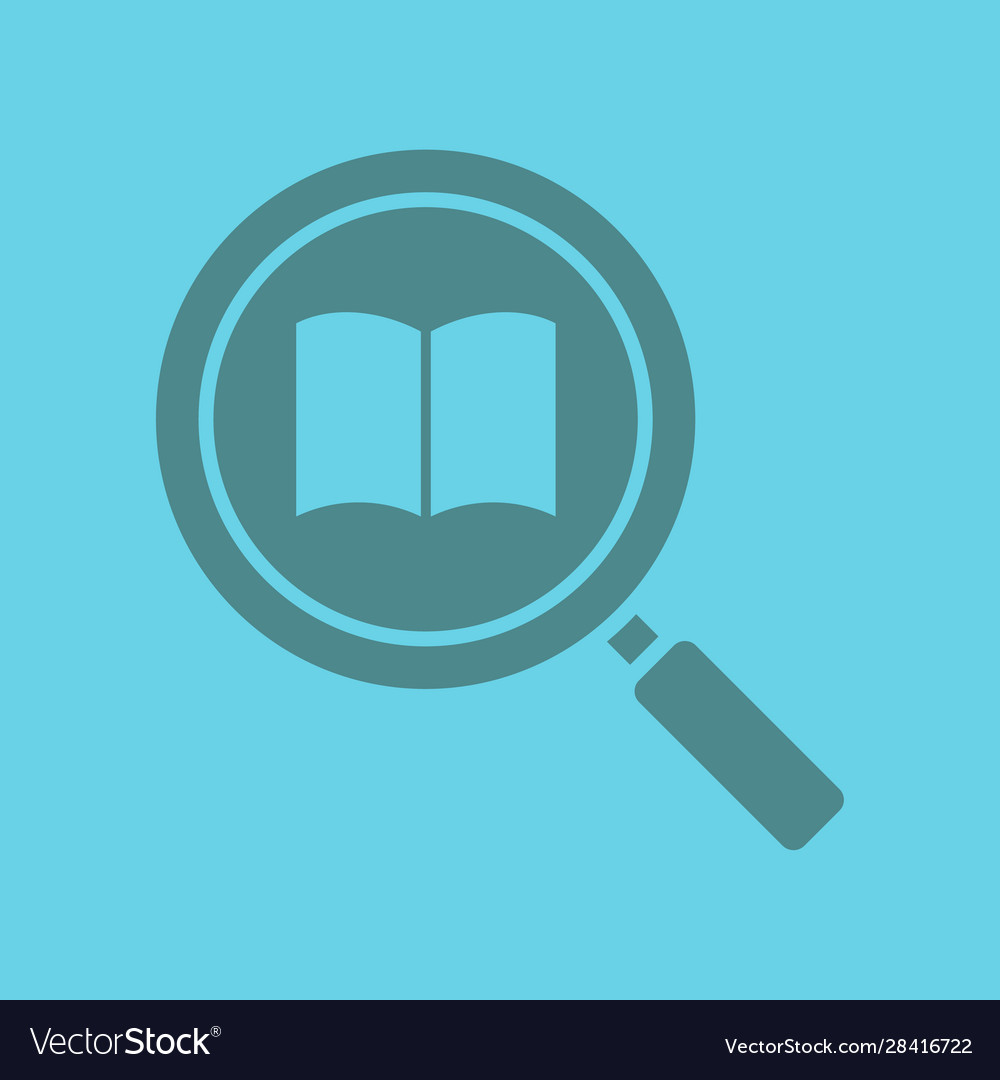 Book search glyph color icon