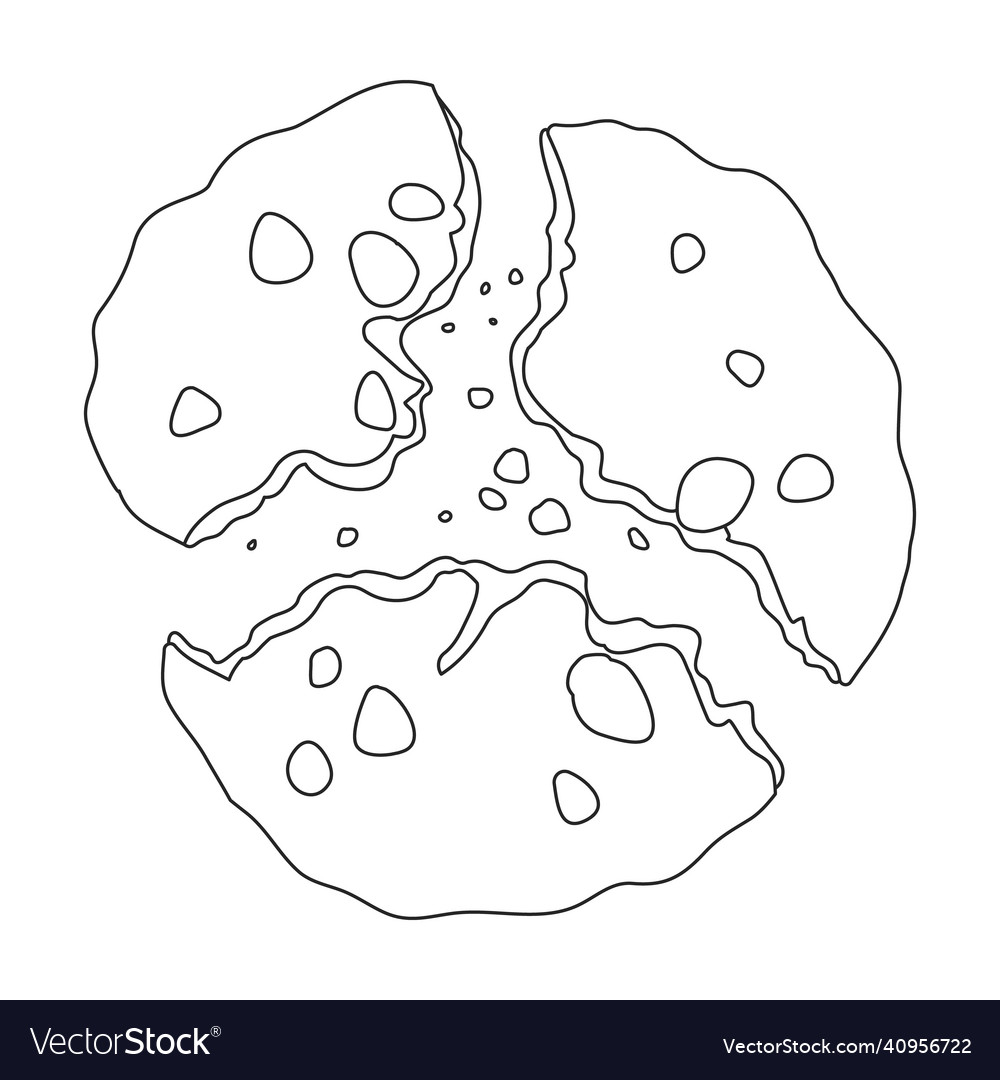 Cookies with crumbs iconoutline