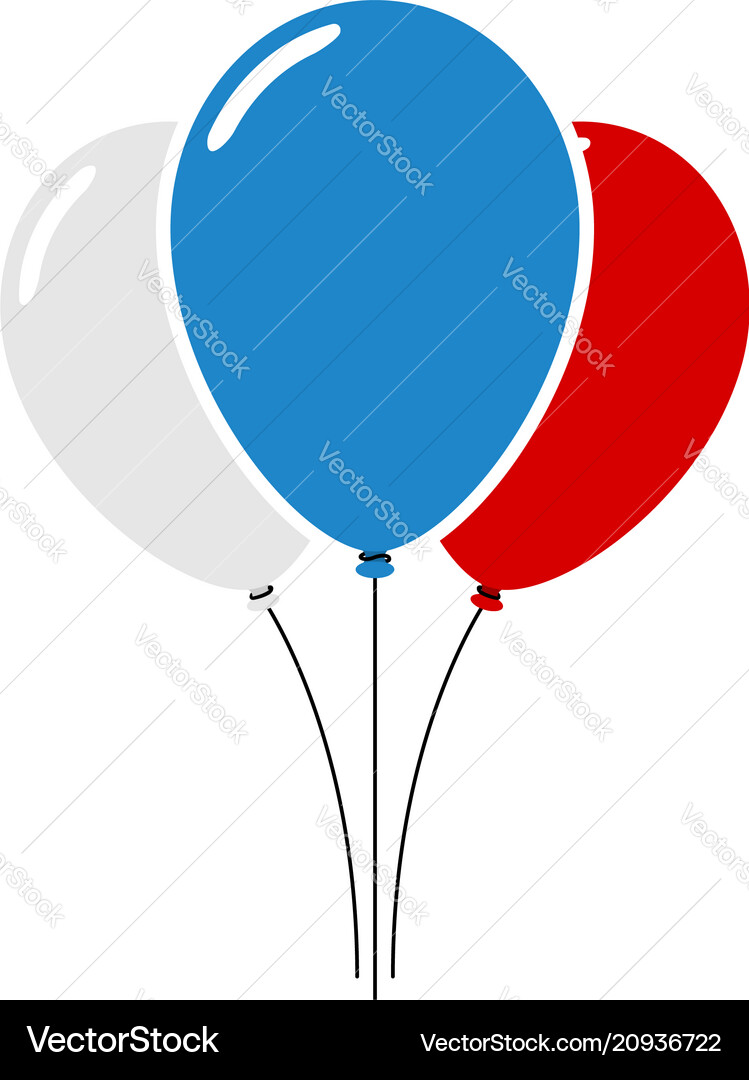 Flat air balloon Royalty Free Vector Image - VectorStock