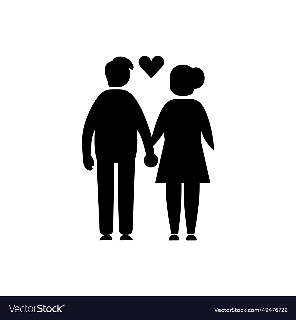 Growing old together icon - simple