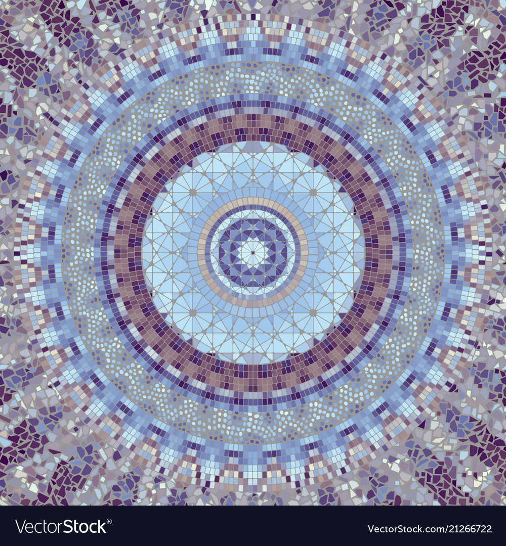 Seamless mosaic pattern vector image Seamless mosaic pattern