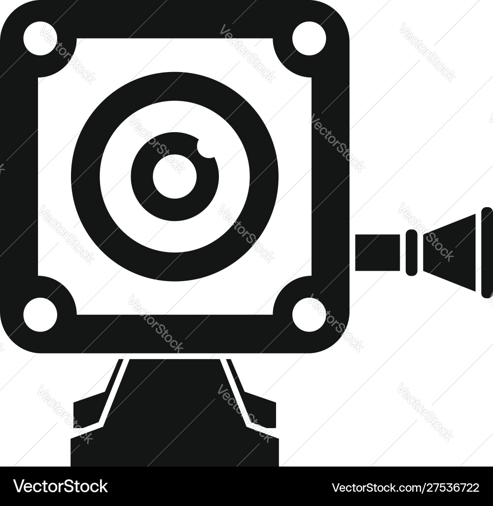 Small action camera icon simple style Royalty Free Vector