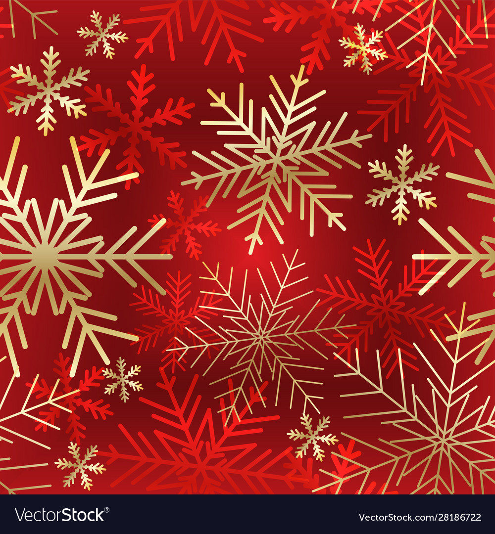 Snowflakes background seamless pattern