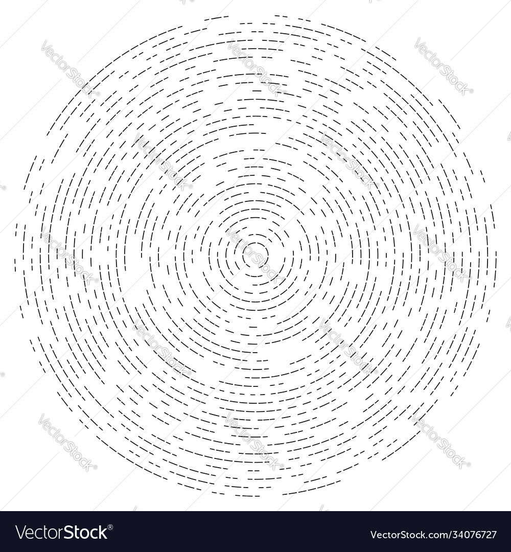 Abstract circular radial design element geometric