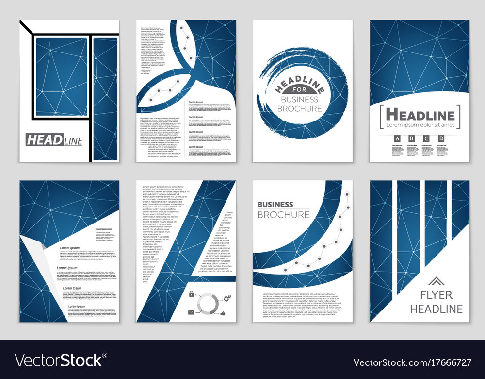 Abstract layout background set for art