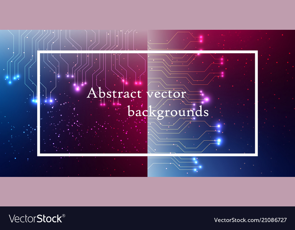 Abstract space background connection structure