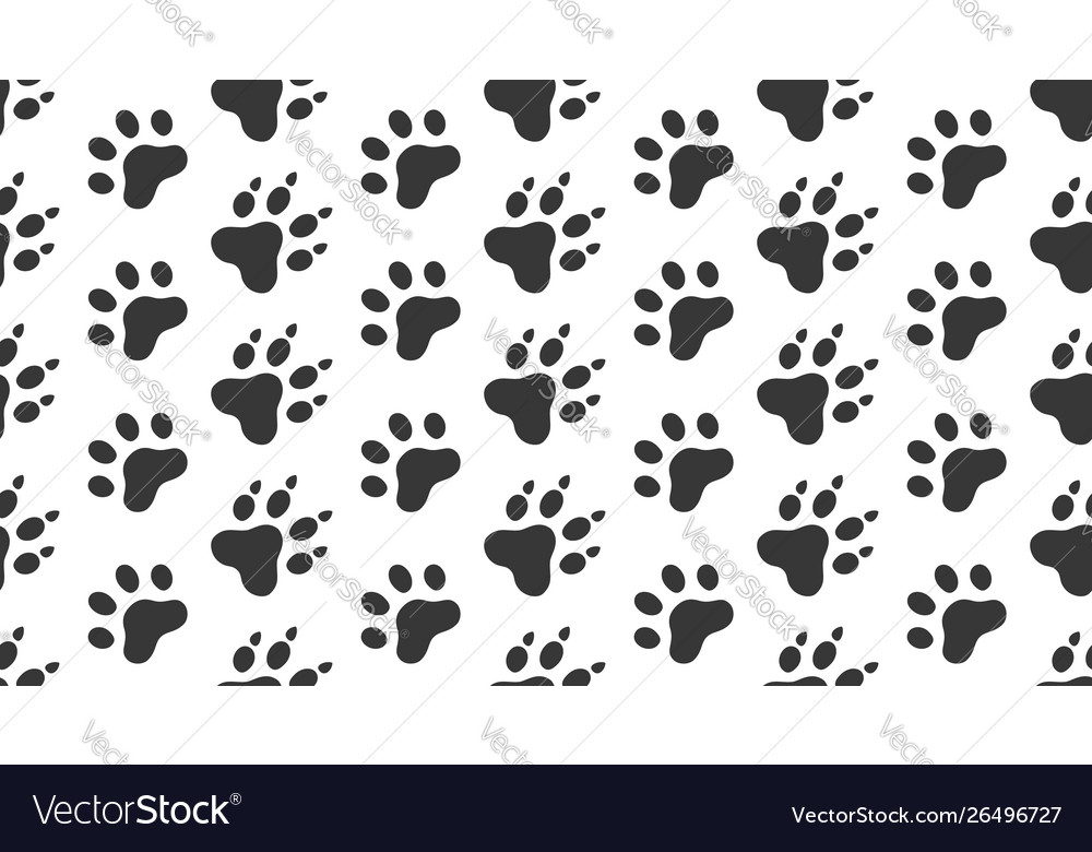 Tier Paw Print Muster