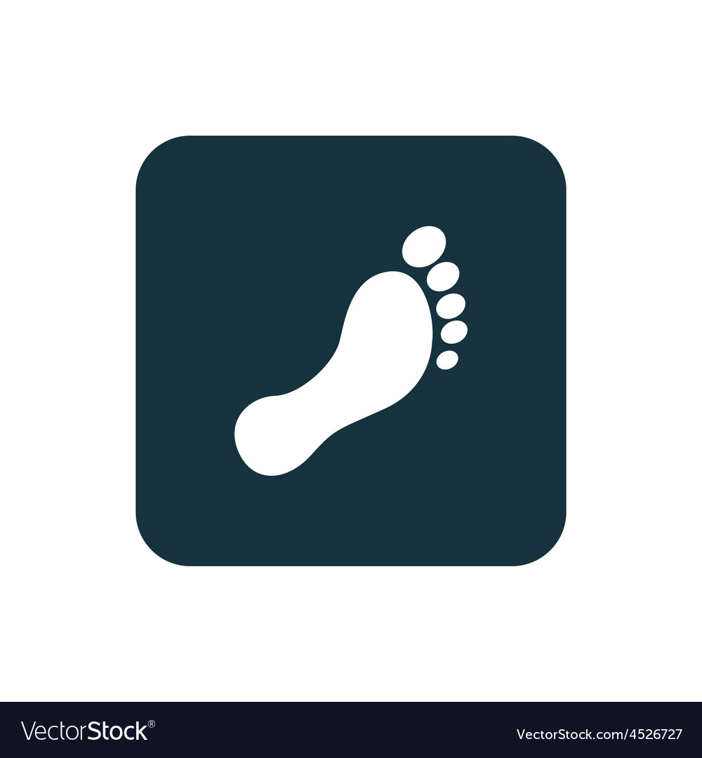 Footprint icon rounded squares button