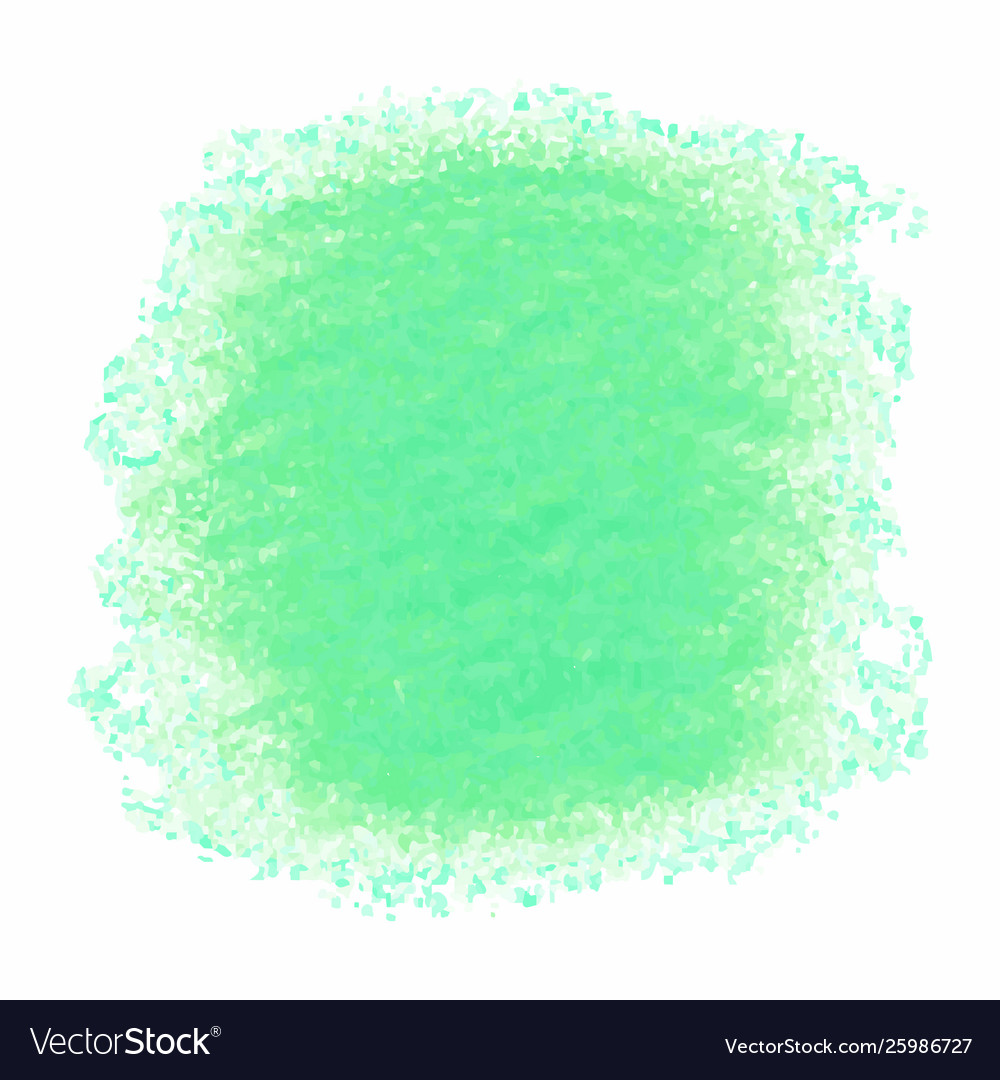 Green crayon scribble texture stain isolated Vector Image