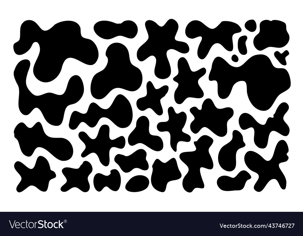 Unregelmäßige Blob-Set abstrakte Formen zufällige Blobs vector image Unregelmäßige Blob-Set abstrakte Formen zufällige Blobs