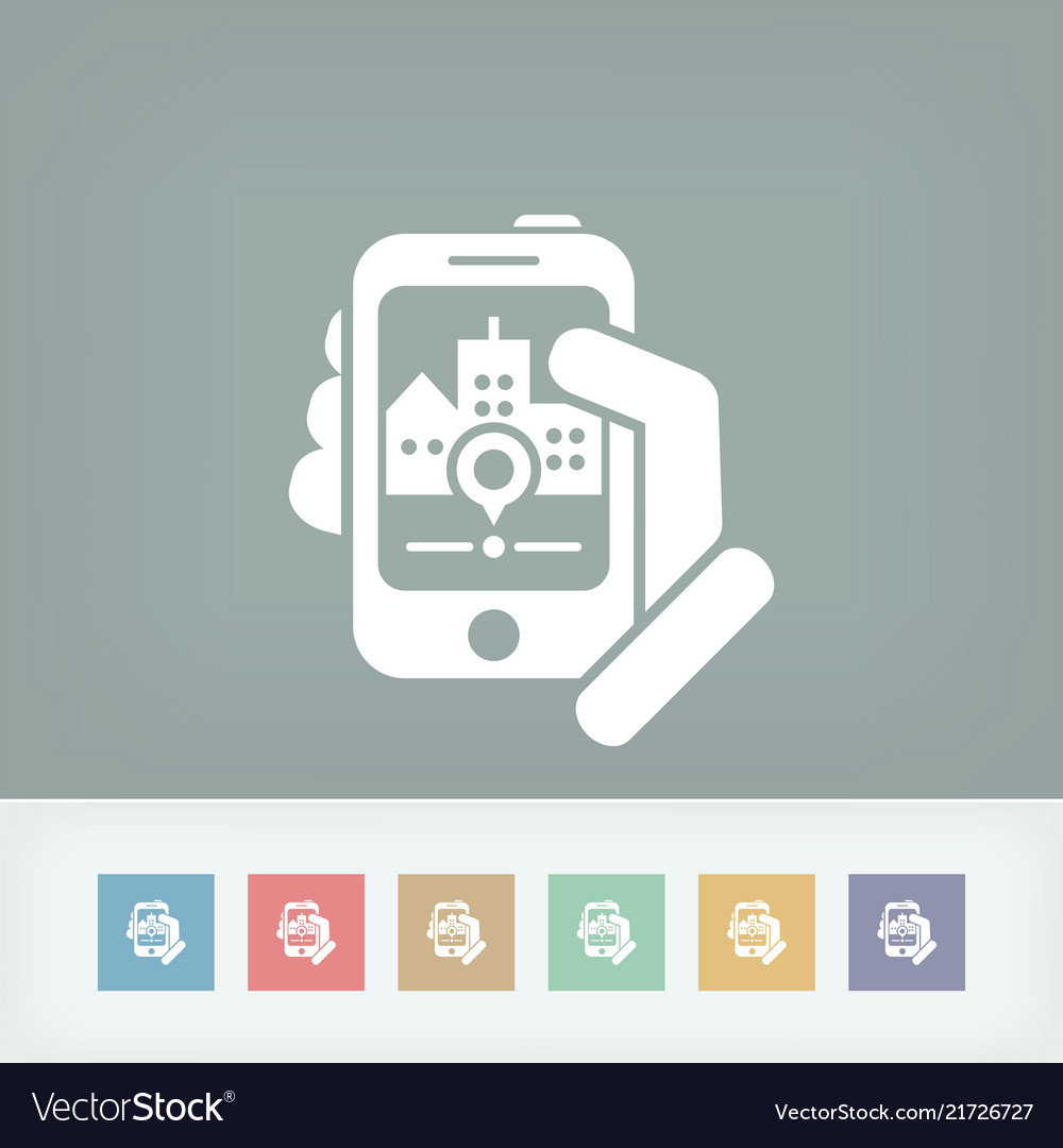 Map navigator web vector image Map navigator web