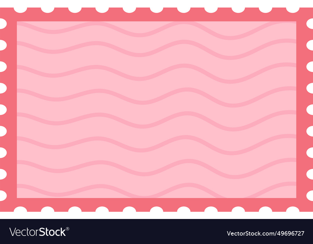 Postage Stamp Waved Frame Royalty Free Vector Image