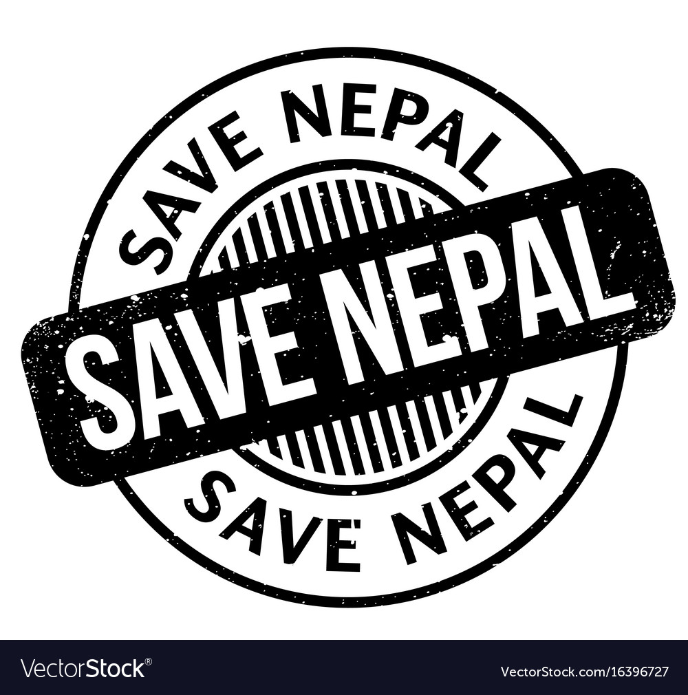 Save nepal rubber stamp