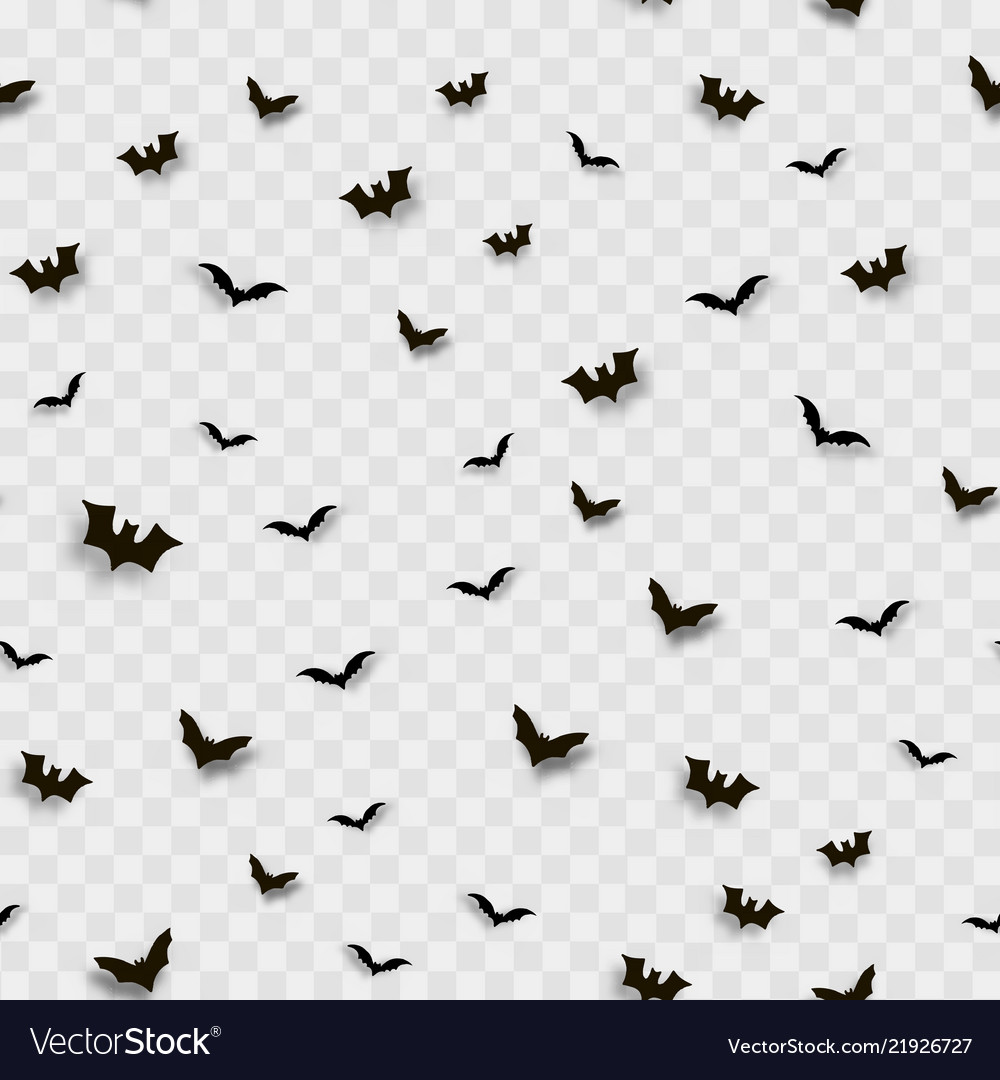 Seamless pattern with flying bats vector image Seamless pattern with flying bats