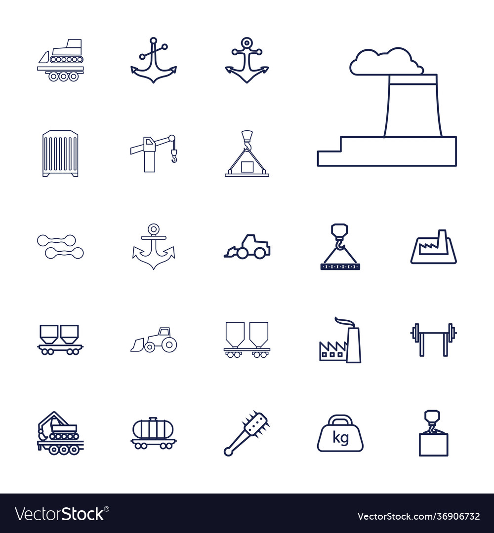 22 heavy icons Royalty Free Vector Image - VectorStock