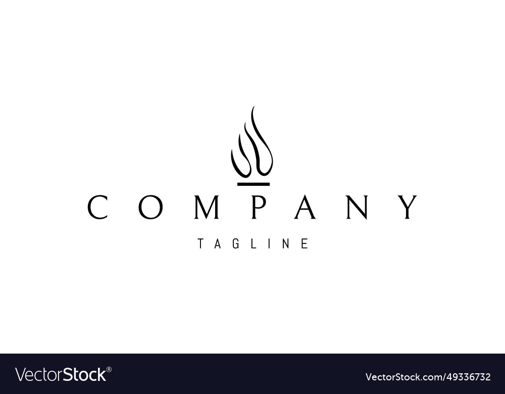 A logo with an abstract image of drop