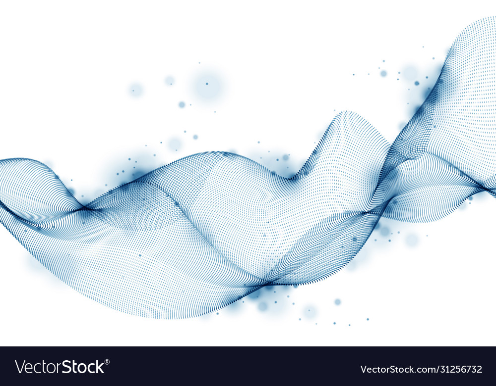 Abstract background with wave flowing vector image Abstract background with wave flowing