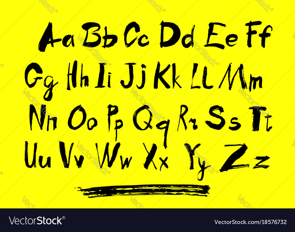 Alphabet letters lowercase uppercase and numbers